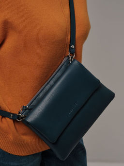 Сумка на плечо кросс-боди Deboro 31069 синяя волна