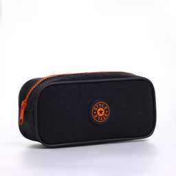 Косметичка-пенал на молнии с карманом, Звезда, хаки