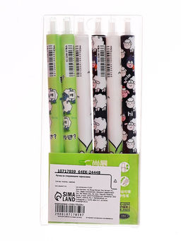 Цена за 6 шт. Ручка гелевая автоматические стираемые чернила, 0.5 мм, стержень синий, Овечки, МИКС - Simaland фото 5