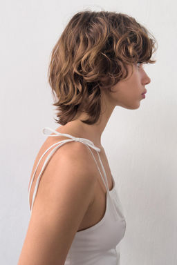 TOP CROP CORSETERO POPEL?N / Blanco - Zara фото 13