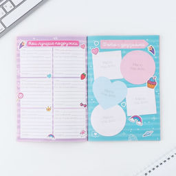 Подарочный набор, анкета для девочек и ручка Аниме - Artfox фото 9