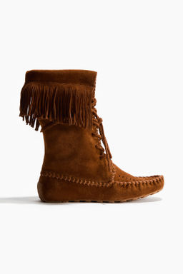 Botas de ante con flecos
