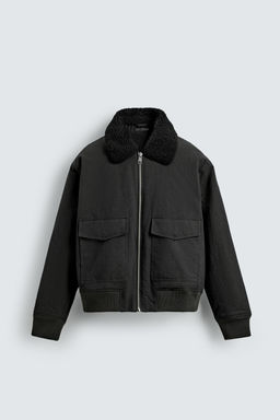 CONTRAST BOMBER JACKET - Zara фото 7