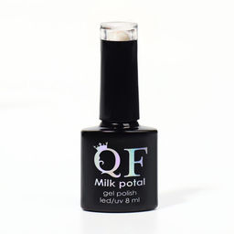 Гель лак для ногтей, MILK POTAL, 3-х фазный, 8мл, LED/UV, цвет белый/персиковый (09) - Queen fair фото 8