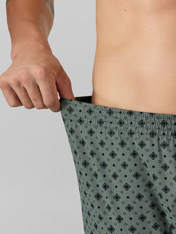 Цена за 2 штуки! Мужские трусы-шорты серые с узором - Mark formelle фото 4