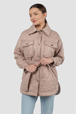 Пальто женское демисезонное (пояс) - El podio фото 12