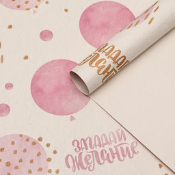 Цена за 2 шт. Бумага упаковочная, крафт «Загадай желание», 70×100 см, 1 лист