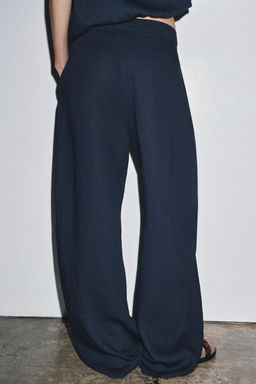 ZW COLLECTION LINEN BALLOON TROUSERS - Zara фото 12