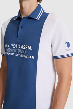 Erkek A__k Lacivert Regular Fit Polo Yaka Ti__rt