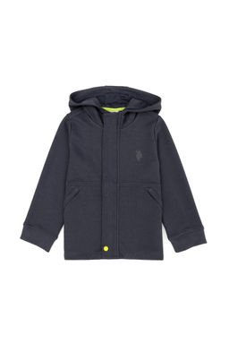 U. S. Polo Assn Толстовка с капюшоном антрацитового цвета для мальчика