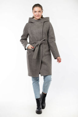 02-2935 Пальто женское утепленное (пояс)