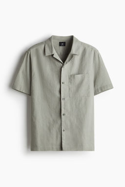 Camisa en mezcla de lino Regular Fit - H&m фото 2