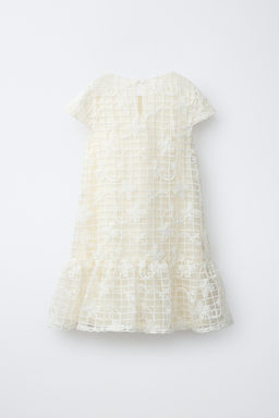 VESTIDO TUL FLORES / Crudo - Zara фото 3