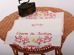 Рушник свадебный Совет да Любовь модель ЛП 41А лен 100%