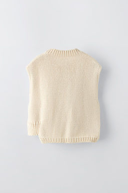 CABLE-KNIT VEST - Zara фото 2
