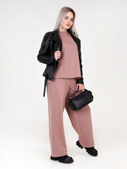 Костюм женский К-228 (футер с лайкрой) Какао