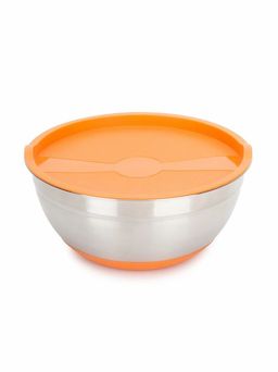 Набор стальных мисок MIX&STORE 3шт, 1.5л+2.4л+3.7л с крышками, силиконовое дно - Attribute фото 7