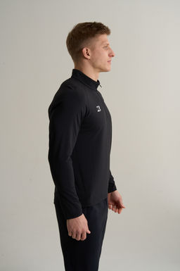 Лонгслив half-zip Черный ANTA RUNNING LS Tee фото 3