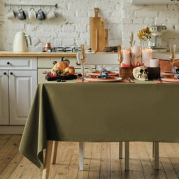 Скатерть Этель Kitchen 150×250 см, цвет зелёный, 100% хл, саржа 220 г/м²