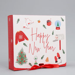 Коробка подарочная Счастливого праздника, 20 х 18 х 5 см - Дарите счастье фото 2