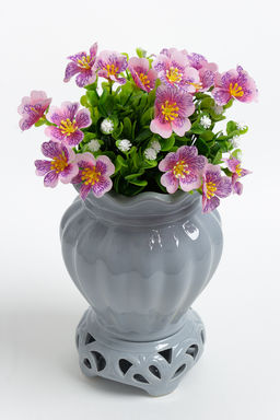 Ваза ажурная, керамика (2 шт) SF-2827, серый