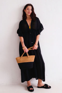 Martichelli Платье пляжное чёрное  фото 5