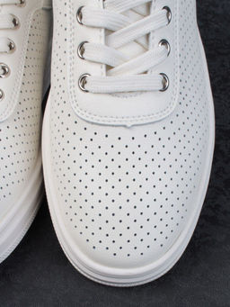 05-PDXL143-2 BEIGE Кроссовки женские (натуральная кожа) - Фабричный китай фото 11