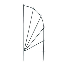 Шпалера, 150×62×1 см, металл, зелёная, «Парус мини»