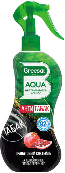 AQUA-нейтрализатор запаха Антитабак Гранатовый коктейль