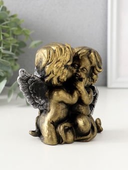 Фигурка полистоун Ангелы целуются, 10.5?11?8 см