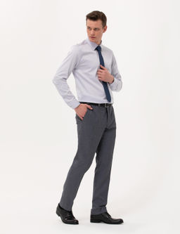 Gri Slim Fit Uzun Kollu Klasik G_mlek - Pierre cardin фото 4