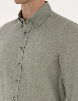 Ye_il Slim Fit Uzun Kollu G_mlek - Pierre cardin фото 7
