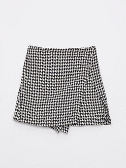 Beli Lastikli Kazaya?? Desenli K?z ?ocuk ?ort Etek