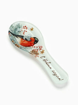 Подставка под ложку новогодняя «Снегирь», 21.4×7.5 см