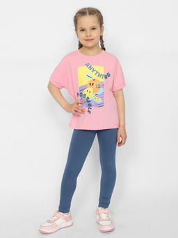 CRB wear / CSKG 70414-48 Брюки модель легинсы для девочки,темно-серый/Ex.Cherubino