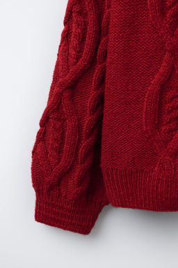 CABLE-KNIT SWEATER - Zara фото 4