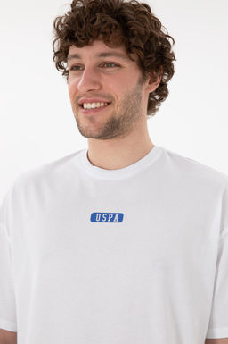 Erkek Oversize Fit Bisiklet Yaka Beyaz Ti__rt Sepette S_rpriz _ndirim - U.s. polo assn фото 3