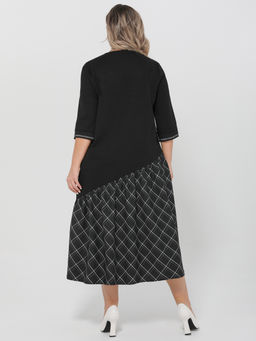 Платье 0345-1с черный матовый