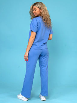 Костюм женский, цвет голубой