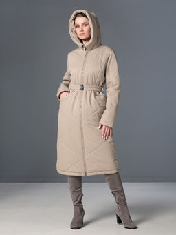 25322 Пальто дем. бежевый - Dizzyway фото 3