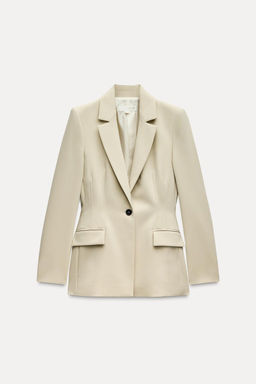 FITTED BLAZER WITH SHOULDER PADS - Zara фото 5