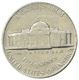 Монета 5 центов 1970 года S США