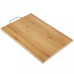 Доска разделочная бамбуковая 34х23,8х1,8см Ручка с металлической ручкой (Китай) - Домашняя мода фото 3