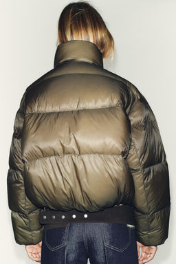 SHORT WATER-REPELLENT WINDPROOF PUFFER JACKET - Zara фото 3