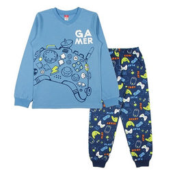 CAJ 5444 Комплект для мальчика (джемпер, брюки), синий