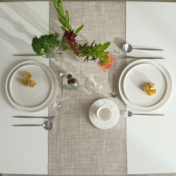 Дорожка Доляна «Душевная кухня» 40×146 см, 50% хлопок, 50% п/э, рогожка 158 г/м²