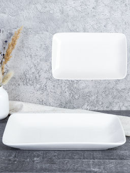 Блюдо прямоугольное 25х16 см / EWQ-23 /уп 30/ белое - ГалеонТрейд фото 2