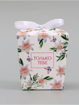 Цена за 5 шт. Бонбоньерка «Лилии», 7.5×8×7.5 см