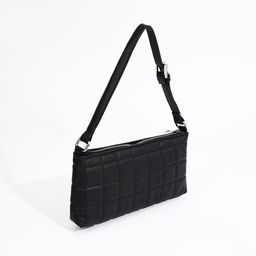 Сумка-багет на молнии, цвет чёрный - Simaland фото 2