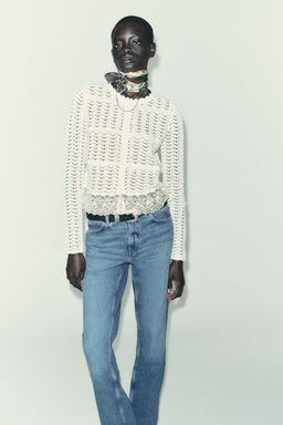 CHENILLE ROMANTIC CARDIGAN - Zara фото 5